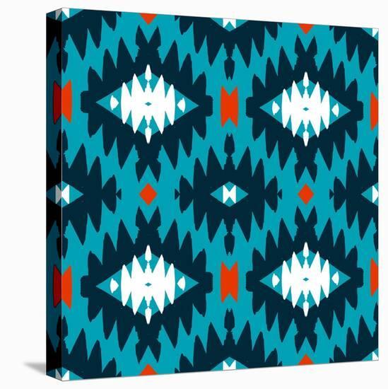 Native American Pattern-tukkki-Stretched Canvas
