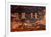 Native American Petroglyphs in Red Sandstone from the Southwestern Desert-tobkatrina-Framed Photographic Print