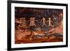 Native American Petroglyphs in Red Sandstone from the Southwestern Desert-tobkatrina-Framed Photographic Print