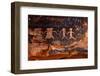 Native American Petroglyphs in Red Sandstone from the Southwestern Desert-tobkatrina-Framed Photographic Print