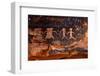 Native American Petroglyphs in Red Sandstone from the Southwestern Desert-tobkatrina-Framed Photographic Print