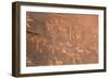 Native American Petroglyphs, Valley of Fire State Park, Nevada, Usa-Ethel Davies-Framed Photographic Print