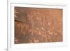 Native American Petroglyphs, Valley of Fire State Park, Nevada, Usa-Ethel Davies-Framed Photographic Print