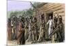 Native American Raid on French Colonial Settlement at Natchez, Mississippi, November, 1729-null-Mounted Giclee Print