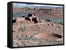 Native American Ruins at Wupatki National Monument, Arizona, USA-Luc Novovitch-Framed Stretched Canvas