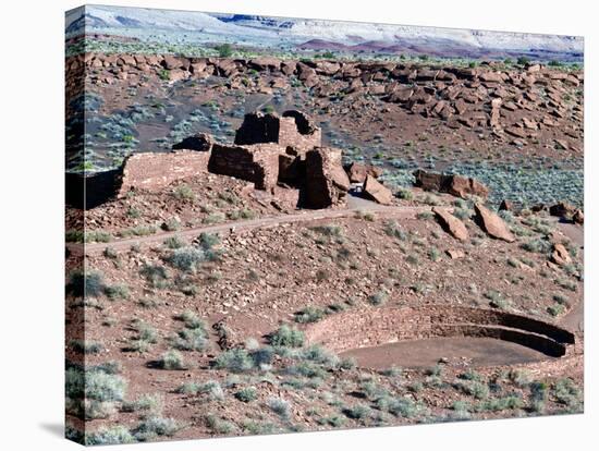 Native American Ruins at Wupatki National Monument, Arizona, USA-Luc Novovitch-Stretched Canvas