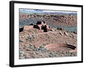 Native American Ruins at Wupatki National Monument, Arizona, USA-Luc Novovitch-Framed Photographic Print