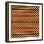 Native American Seamless Pattern-paulrommer-Framed Art Print