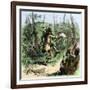 Native American Shaman Leading a Ceremonial Dance-null-Framed Giclee Print