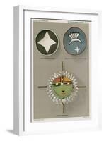 Native American Shields - Shield with Star Symbol-null-Framed Giclee Print