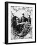 Native American Silversmith from Navajo Tribe Sitting with His Wares-Will Soule-Framed Photographic Print