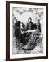 Native American Silversmith from Navajo Tribe Sitting with His Wares-Will Soule-Framed Photographic Print