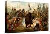 Native American Sioux Dance-F.W. Kuhnert-Stretched Canvas