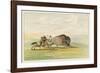 Native American Sioux Hunting Buffalo on Horseback-George Catlin-Framed Photographic Print