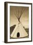 Native American Teepee, Grand Island, Nebraska, USA-Walter Bibikow-Framed Photographic Print