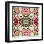 Native American Traditional Decorative Tribal Pattern Design Background-kgtoh-Framed Art Print