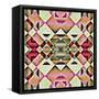 Native American Traditional Decorative Tribal Pattern Design Background-kgtoh-Framed Stretched Canvas