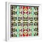 Native American Traditional Pattern-kgtoh-Framed Art Print