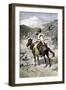Native American Trapper in the Rocky Mountains of the Northwest-null-Framed Giclee Print