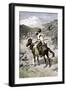 Native American Trapper in the Rocky Mountains of the Northwest-null-Framed Giclee Print