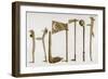 Native American War Clubs-Seth Eastman-Framed Art Print