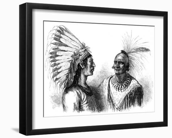 Native American Warriors, C1880-null-Framed Giclee Print