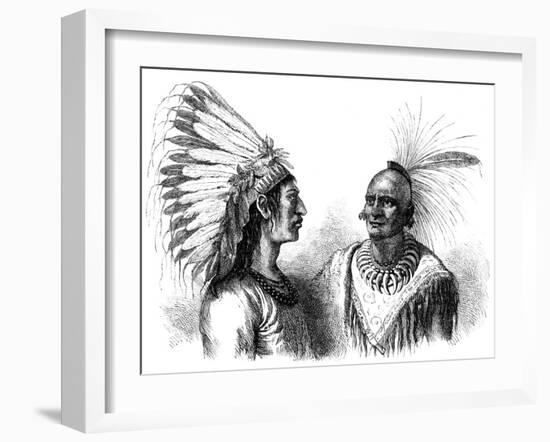 Native American Warriors, C1880-null-Framed Giclee Print