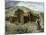 Native American Woman Approaching Hut Where Mass Is Celebrated Near Pachuca, Mexico, 1800s-null-Mounted Giclee Print