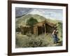 Native American Woman Approaching Hut Where Mass Is Celebrated Near Pachuca, Mexico, 1800s-null-Framed Giclee Print