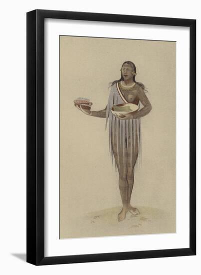 Native American Woman of Florida, 16th Century-null-Framed Giclee Print