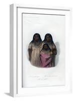 Native American Women and Child, 1848-Harris-Framed Giclee Print