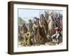 Native Americans Aboard Ship to Trade Their Furs to Europeans-null-Framed Giclee Print