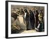 Native Americans Bartering Their Furs for Goods at a Trading-Post, c.1800-null-Framed Giclee Print