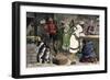 Native Americans Exchanging Furs for Goods at a Hudson Bay Company Post-null-Framed Giclee Print