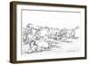 Native Americans Hunting Buffalo, 1841-Myers and Co-Framed Giclee Print