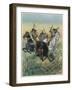 Native Americans Hunting Buffalo-Oswald Levens-Framed Art Print