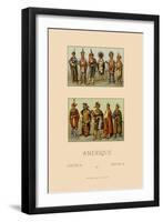 Native Americans: Jowa, Foxes, Sacs, and Kaw-Racinet-Framed Art Print