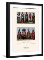 Native Americans of Mississippi and Colorado-Racinet-Framed Art Print