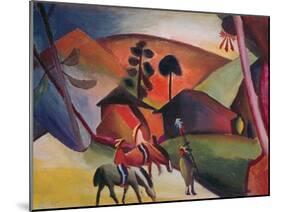 Native Americans on Horses, 1911-Auguste Macke-Mounted Giclee Print