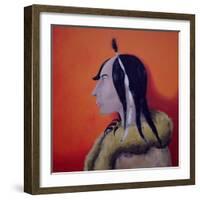 Native Americans Series, No. 5, 1998-John Wright-Framed Giclee Print