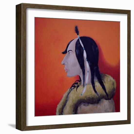 Native Americans Series, No. 5, 1998-John Wright-Framed Giclee Print