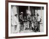 Native Americans Talking to American Military Personnel-Science Source-Framed Giclee Print