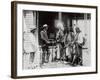 Native Americans Talking to American Military Personnel-Science Source-Framed Giclee Print