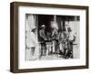 Native Americans Talking to American Military Personnel-Science Source-Framed Giclee Print