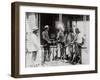 Native Americans Talking to American Military Personnel-Science Source-Framed Giclee Print