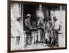 Native Americans Talking to American Military Personnel-Science Source-Framed Giclee Print