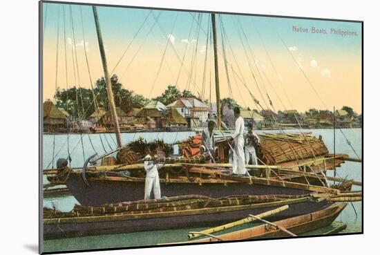 Native Boats of the Philippines-null-Mounted Art Print