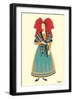 Native Costume of Alsace-null-Framed Art Print