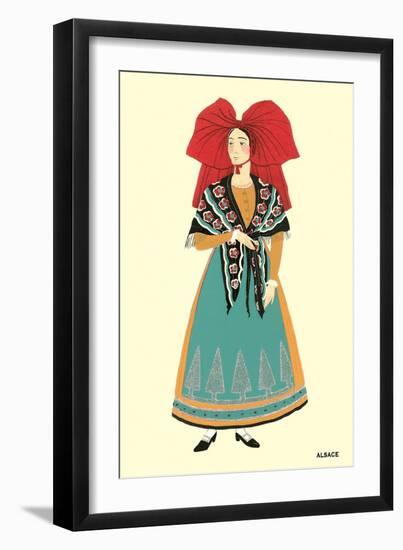 Native Costume of Alsace-null-Framed Art Print