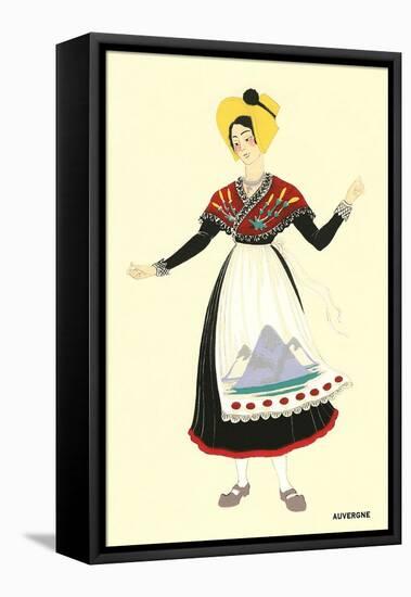 Native Costume of Auvergne-null-Framed Stretched Canvas